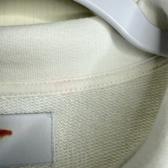 ARITZIA TNA Cropped‎ Zip Sweatshirt Women XS White Activewear Lightweight - Picture 7 of 9